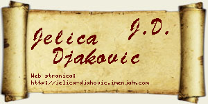 Jelica Đaković vizit kartica